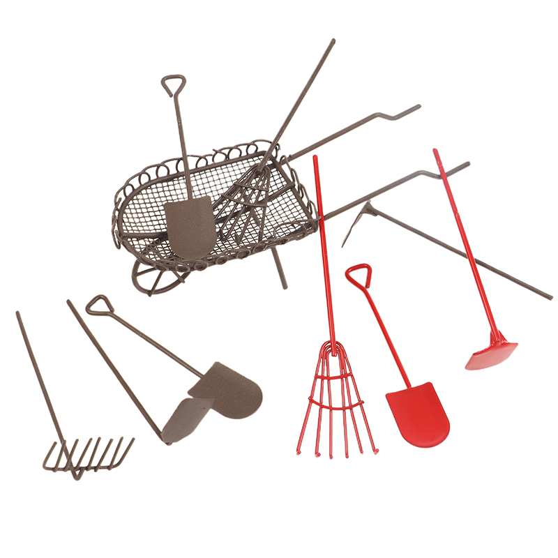 Gardening Tools Shovel - 1/12 Dollhouse Simulation Garden Tools Kit