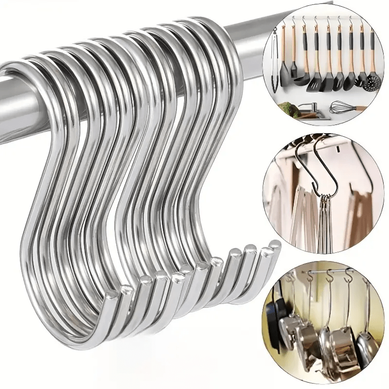 Outdoor Planting Bag - 20PCS Stainless Steel S-Shape Hook Multifunction