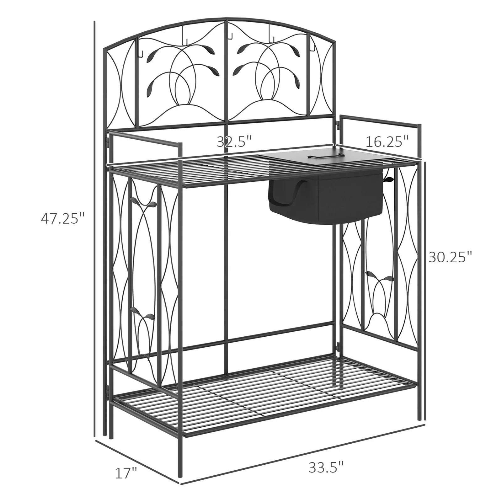 Garden Metal Potting Table Pla - огляд і ціна Outdoor Planting Bag