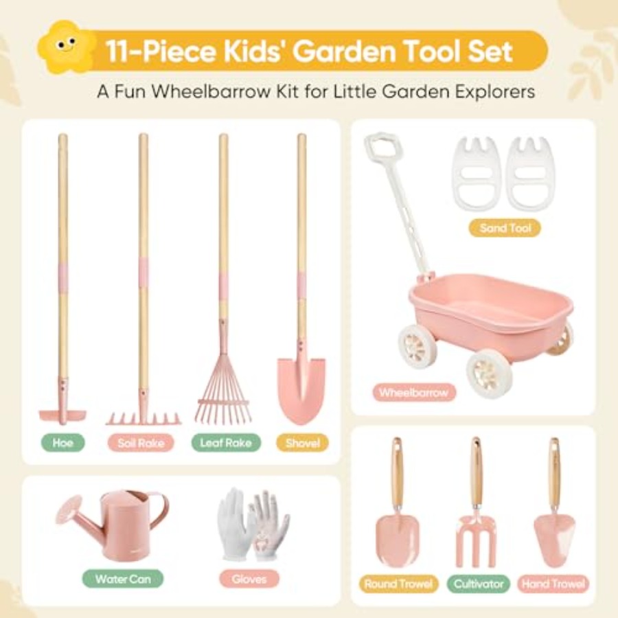 Gardening Set with Wheelbarrow - огляд і ціна Gardening Tools Japan