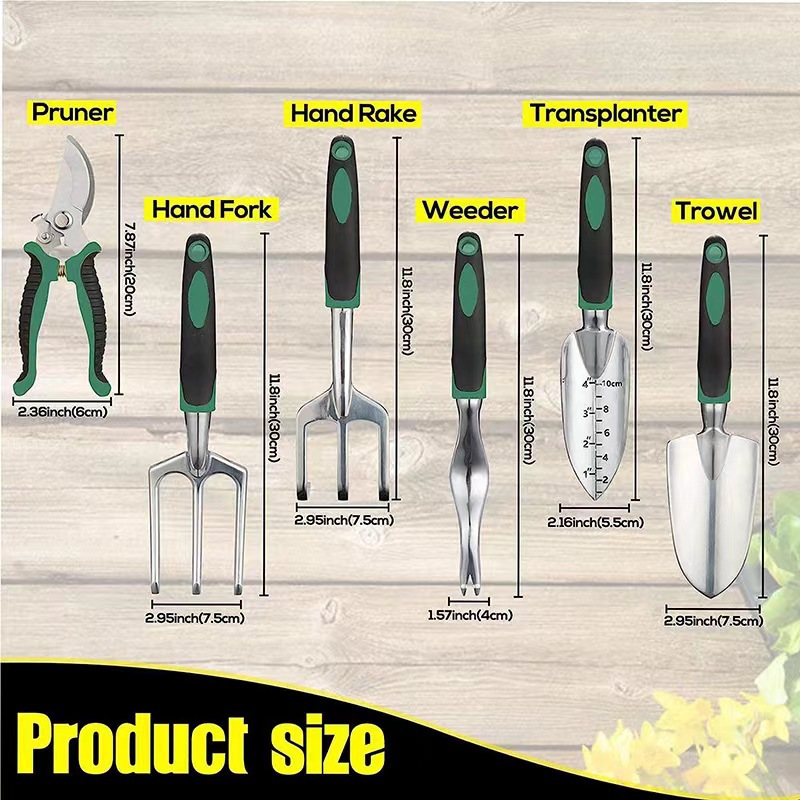 11 Pcs Garden Tool Set Aluminu - огляд і ціна Gardening Tools Shovel
