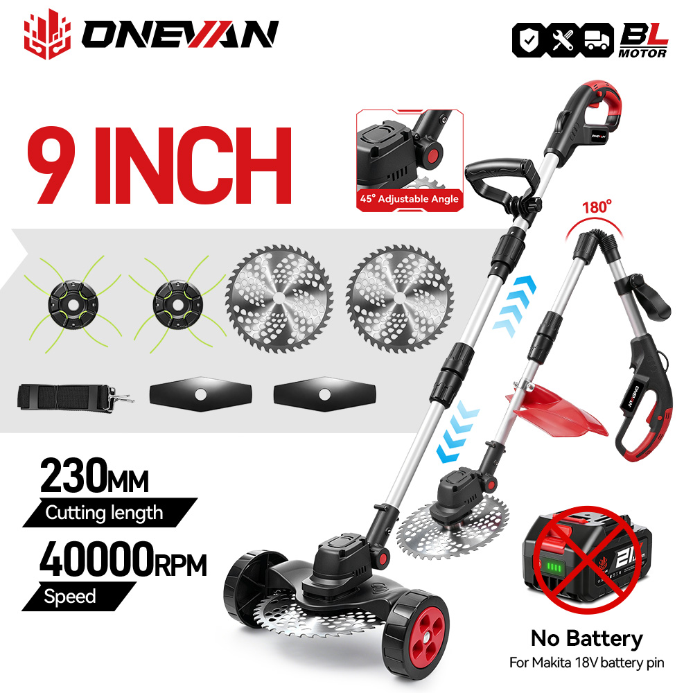 ONEVAN 9Inch 40000RPM Brushles - огляд і ціна Gardening Tools Battery Powered