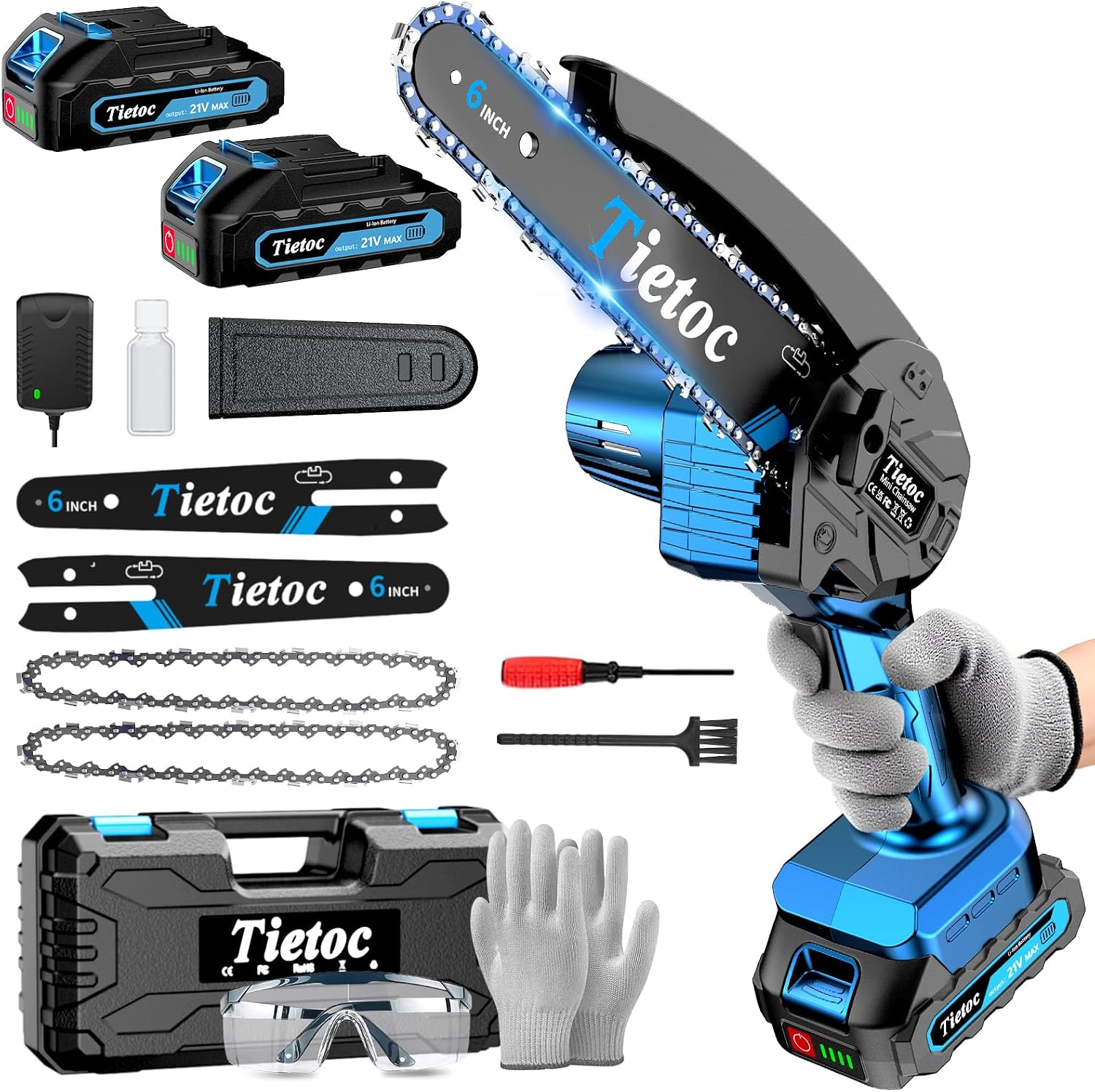 Mini Chainsaw, 6 Inch Chain Sa - огляд і ціна Gardening Tools Battery Powered
