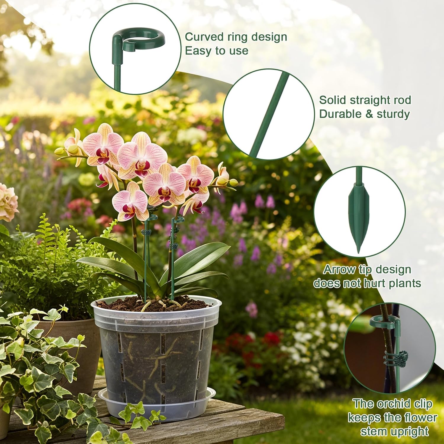 5/10pcs Plant Support Stakes P - огляд і ціна Orchid Potting Mix